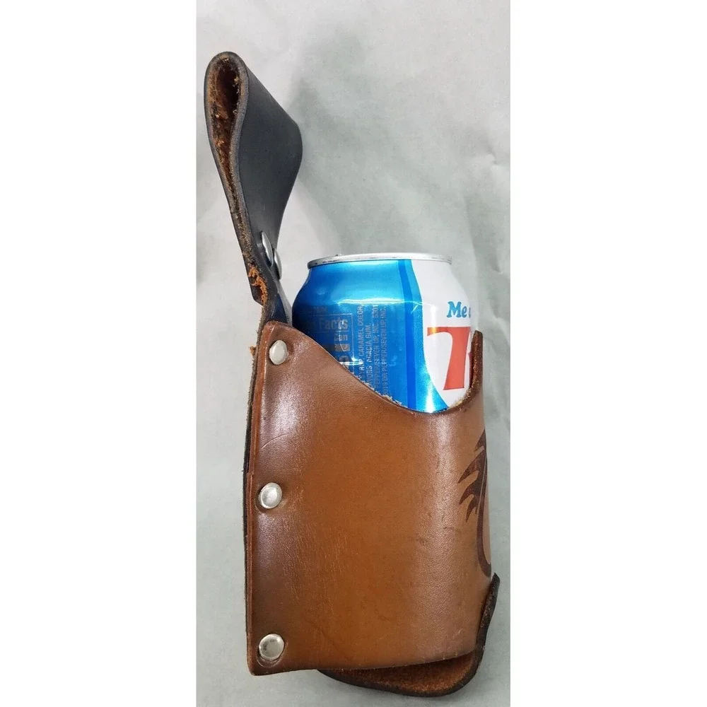 Fishing Drink Scent Spray Holster Holder Fish Leather
